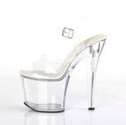 RADIANT-708 Clear/Clear Platform Sandal Pleaser US Size (Women's): 5