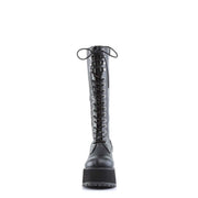 RANGER-302 Black Vegan Leather Knee Boot Demonia US Size (Unisex/Men's): 4