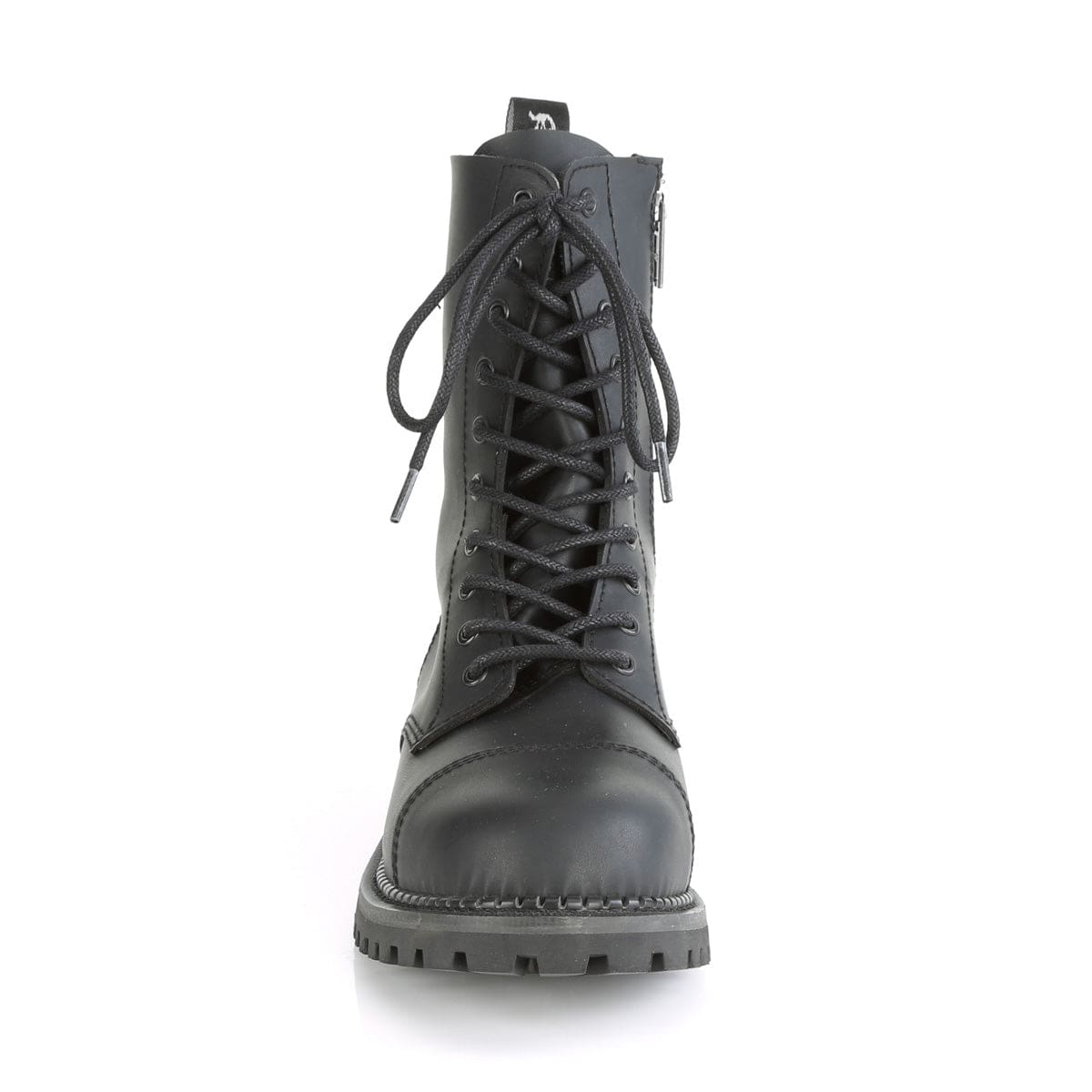 RIOT-10 Black Vegan Leather Ankle Boot Demonia US Size (Unisex/Men's): 4