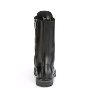 RIOT-14 Black Leather Mid-Calf Boot Demonia US Size (Unisex/Men's): 4