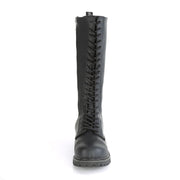 RIOT-20 Black Vegan Leather Knee Boot Demonia US Size (Unisex/Men's): 4