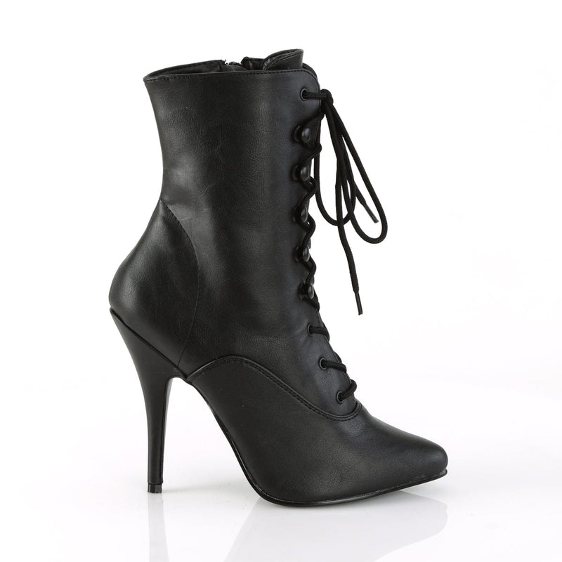 SEDUCE-1020 Black Faux Leather Ankle Boot Pleaser US Size (Women's): 6