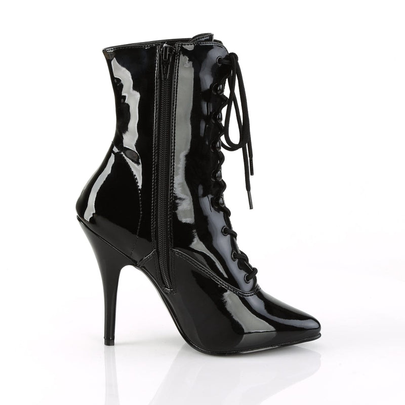 SEDUCE-1020 Black Patent Ankle Boot Pleaser US Size (Women's): 6