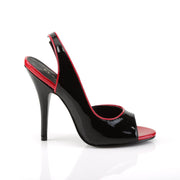 SEDUCE-117 Black-Red Patent Sandal Pleaser US Size (Women's): 5