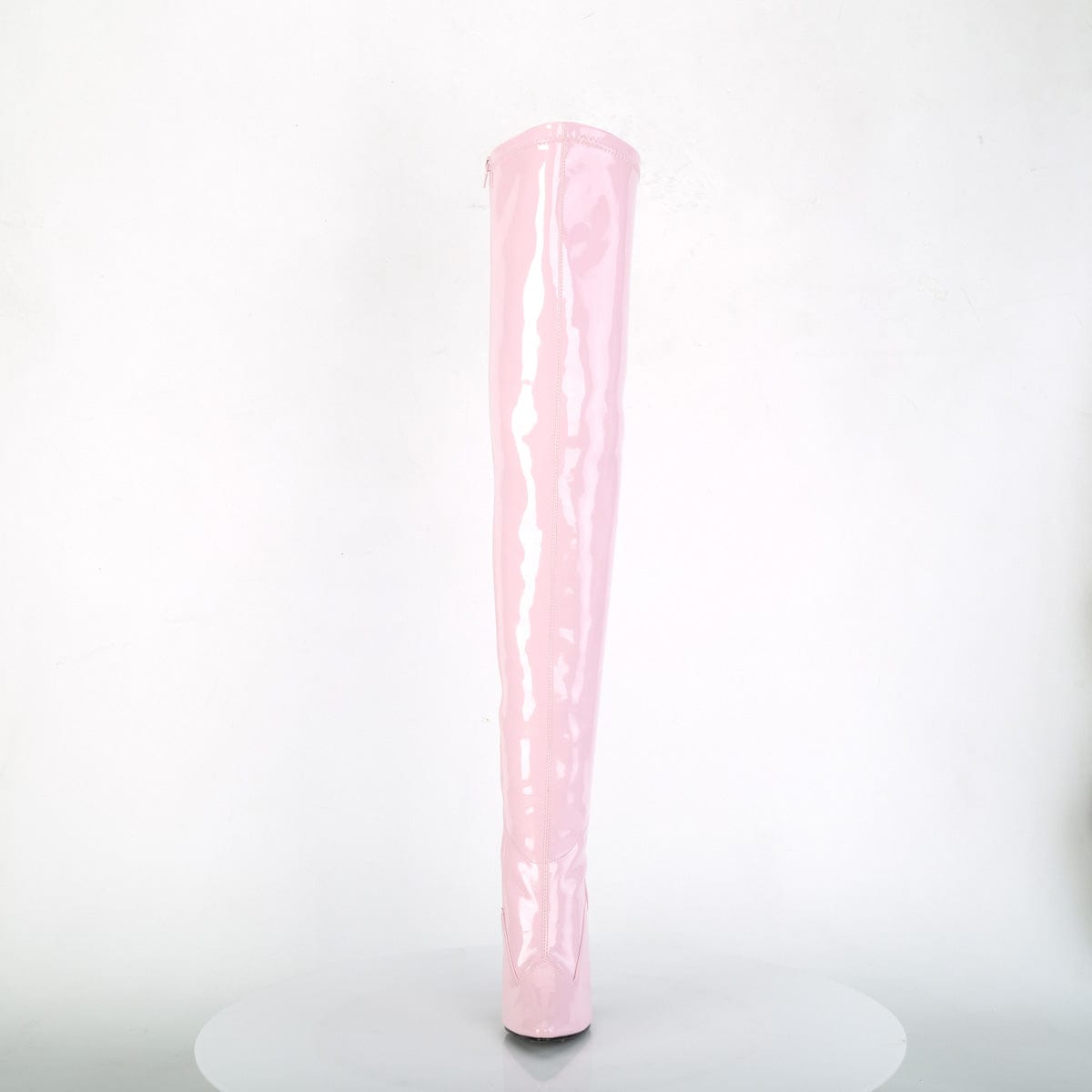 SEDUCE-3000 Baby Pink Stretch Patent Thigh Boot Pleaser US Size (Women's): 6