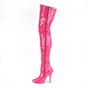 SEDUCE-3000 Hot Pink Stretch Patent Thigh Boot Pleaser US Size (Women's): 6