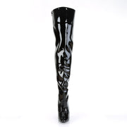 SEDUCE-3010 Black Patent Thigh Boot Pleaser US Size (Women's): 6