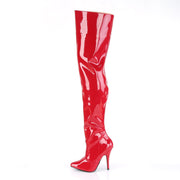 SEDUCE-3010 Red Patent Thigh Boot Pleaser US Size (Women's): 6