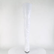 SEDUCE-3010 White Patent Thigh Boot Pleaser US Size (Women's): 6