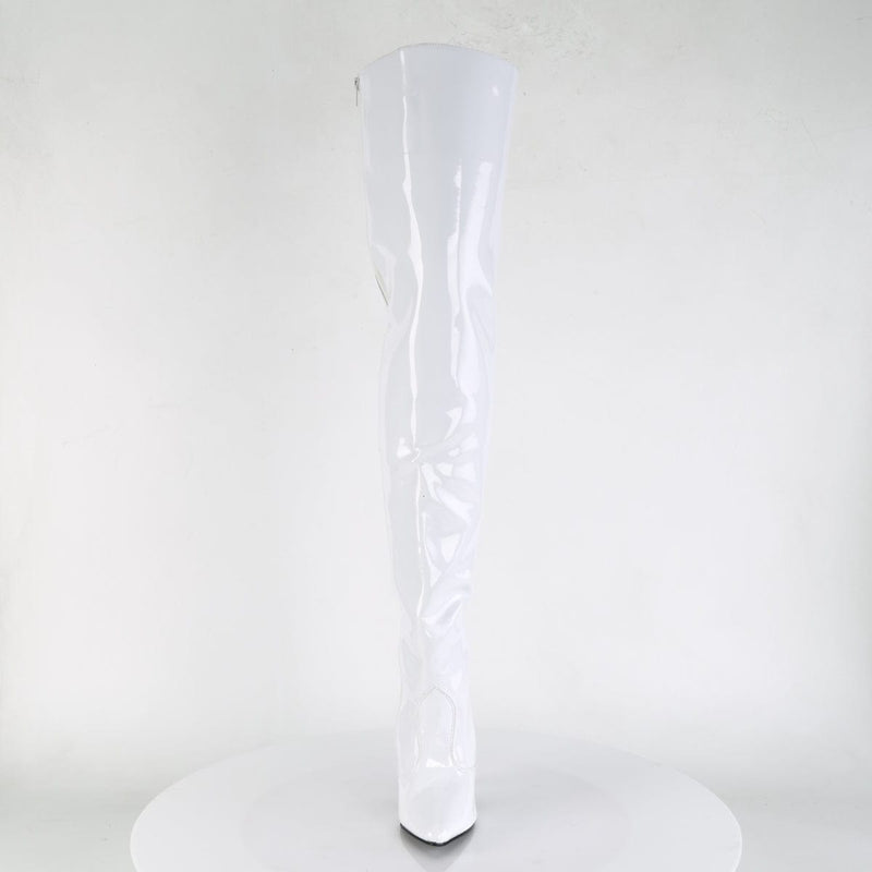 SEDUCE-3010 White Patent Thigh Boot Pleaser US Size (Women's): 6
