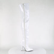 SEDUCE-3010 White Patent Thigh Boot Pleaser US Size (Women's): 6
