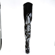 SEDUCE-4010 Black Patent Crotch Boot Pleaser US Size (Women's): 6