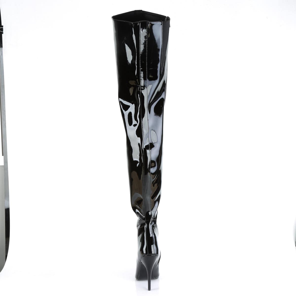 SEDUCE-4010 Black Patent Crotch Boot Pleaser US Size (Women's): 6