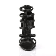 SEXY-15 Black Faux Leather Sandal Pleaser US Size (Women's): 5