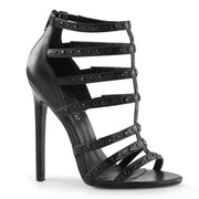 SEXY-15 Black Faux Leather Sandal Pleaser US Size (Women's): 5
