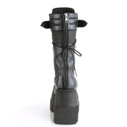 SHAKER-70 Black Vegan Leather Mid-Calf Boot Demonia US Size (Women's): 5