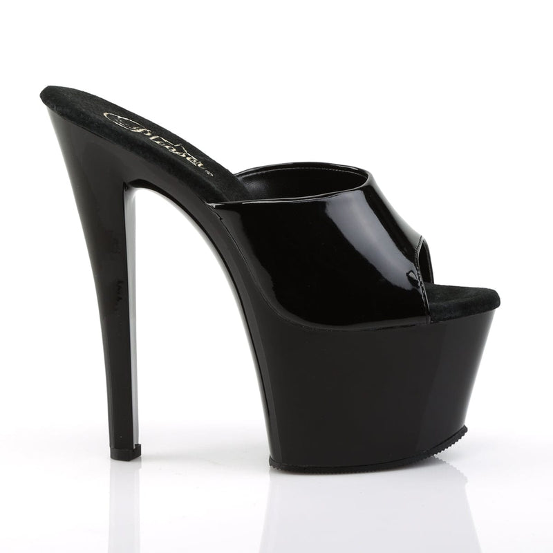SKY-301 Black Patent/Black Platform Sandal Pleaser US Size (Women's): 5
