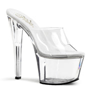 SKY-301 Clear/Clear Platform Sandal Pleaser US Size (Women's): 5