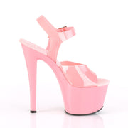 SKY-308N Baby Pink (Jelly-Like) TPU/Baby Pink Platform Sandal Pleaser US Size (Women's): 5