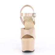 SKY-308N Cream (Jelly-Like) TPU/Cream Platform Sandal Pleaser US Size (Women's): 5