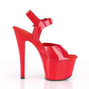SKY-308N Red (Jelly-Like) TPU/Red Platform Sandal Pleaser US Size (Women's): 5