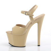 SKY-309 Cream Patent/Cream Platform Sandal Pleaser US Size (Women's): 5