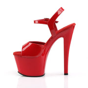 SKY-309 Red Patent/Red Platform Sandal Pleaser US Size (Women's): 5