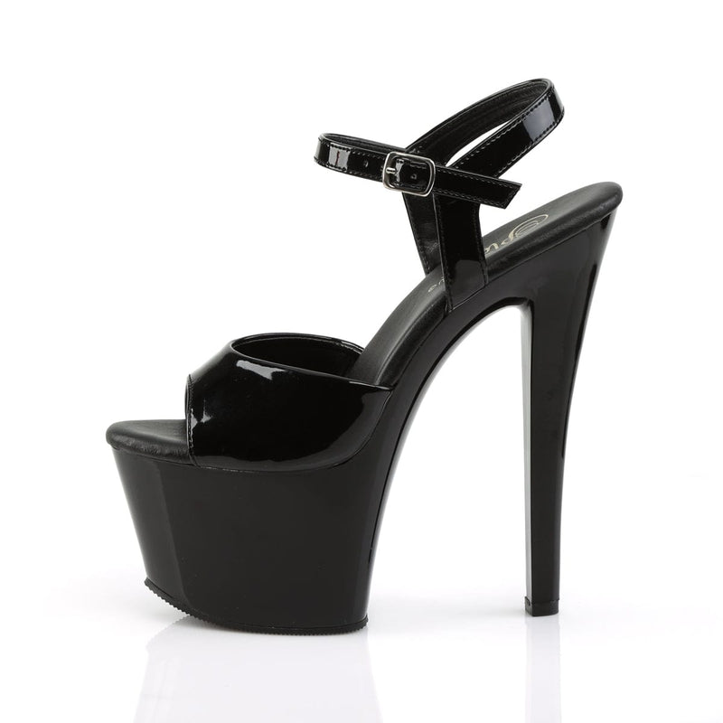SKY-309VL Black Patent/Black Platform Sandal Pleaser US Size (Women's): 5