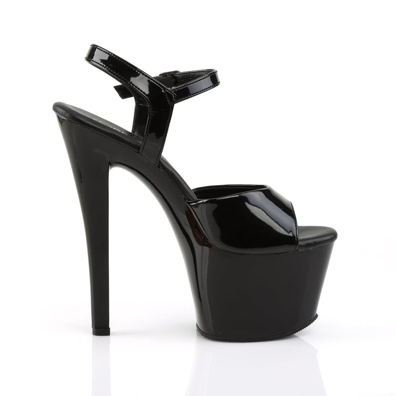 SKY-309VL Black Patent/Black Platform Sandal Pleaser US Size (Women's): 5