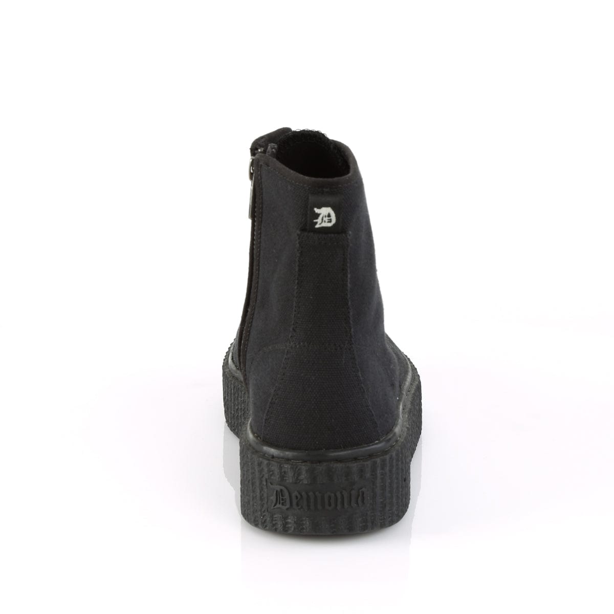 SNEEKER-201 Black Canvas Creeper Demonia US Size (Unisex/Men's): 4