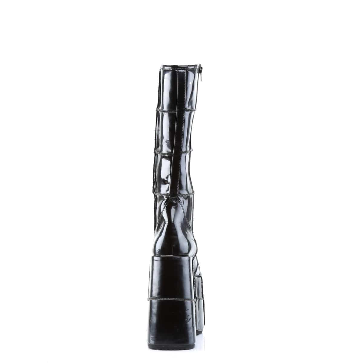 STACK-301 Black Patent 7 Inch Demonia US Size (Unisex/Men's): 4