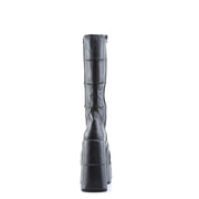 STACK-301 Black Vegan Leather Knee Boot Demonia US Size (Unisex/Men's): 4
