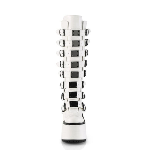 SWING-815 White Vegan Leather Knee Boot Demonia US Size (Women's): 6