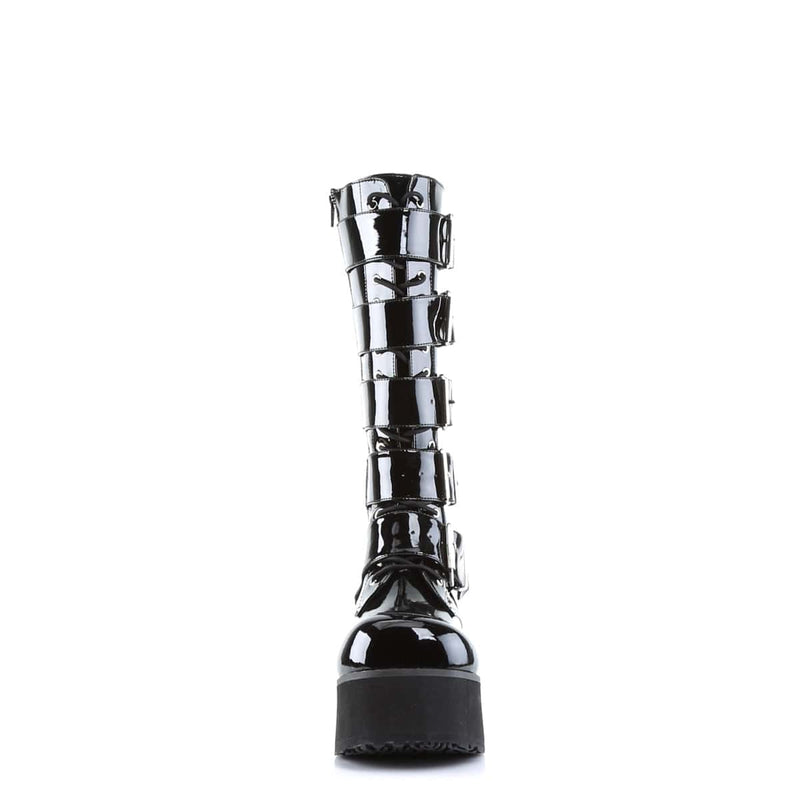 TRASHVILLE-518 Black Patent Sale Demonia US Size (Unisex/Men's): 4