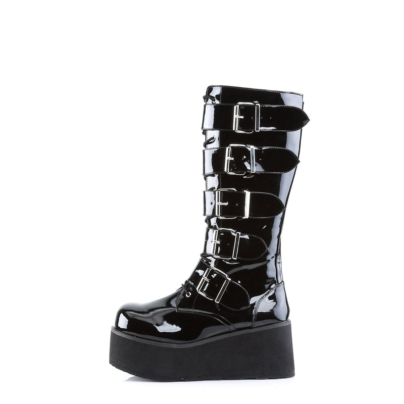 TRASHVILLE-518 Black Patent Sale Demonia US Size (Unisex/Men's): 4