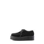 V-CREEPER-502S Black Vegan Suede Creeper Demonia US Size (Unisex/Men's): 4