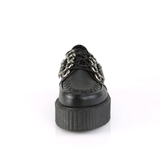 V-CREEPER-516 Black Vegan Leather Creeper Demonia US Size (Unisex/Men's): 4