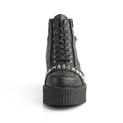 V-CREEPER-565 Black Vegan Leather Ankle Boot Demonia US Size (Unisex/Men's): 4