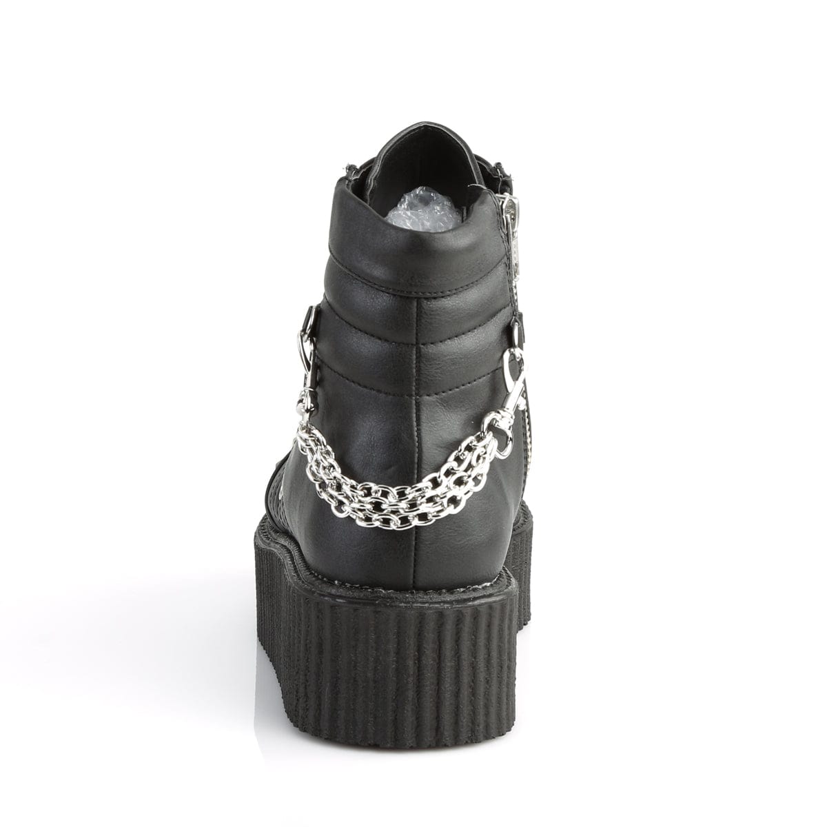 V-CREEPER-565 Black Vegan Leather Ankle Boot Demonia US Size (Unisex/Men's): 4