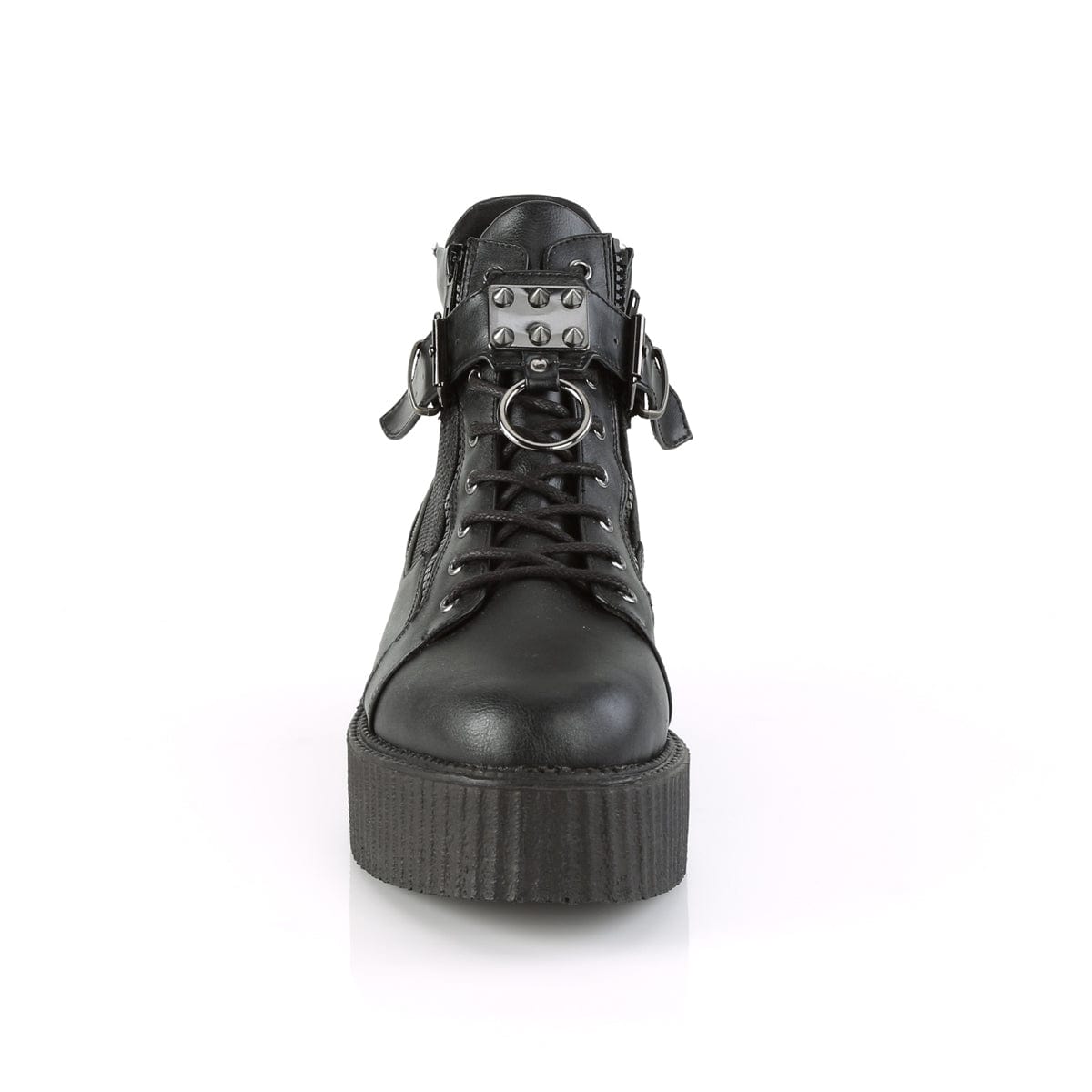 V-CREEPER-566 Black Vegan Leather Ankle Boot Demonia US Size (Unisex/Men's): 4