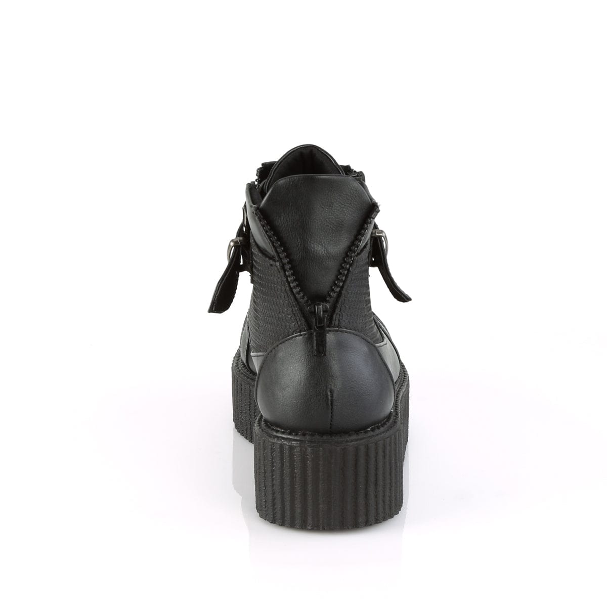 V-CREEPER-566 Black Vegan Leather Ankle Boot Demonia US Size (Unisex/Men's): 4