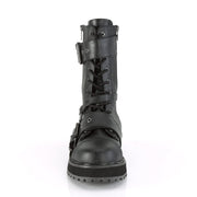 VALOR-220 Black Vegan Leather Mid-Calf Boot Demonia US Size (Unisex/Men's): 4