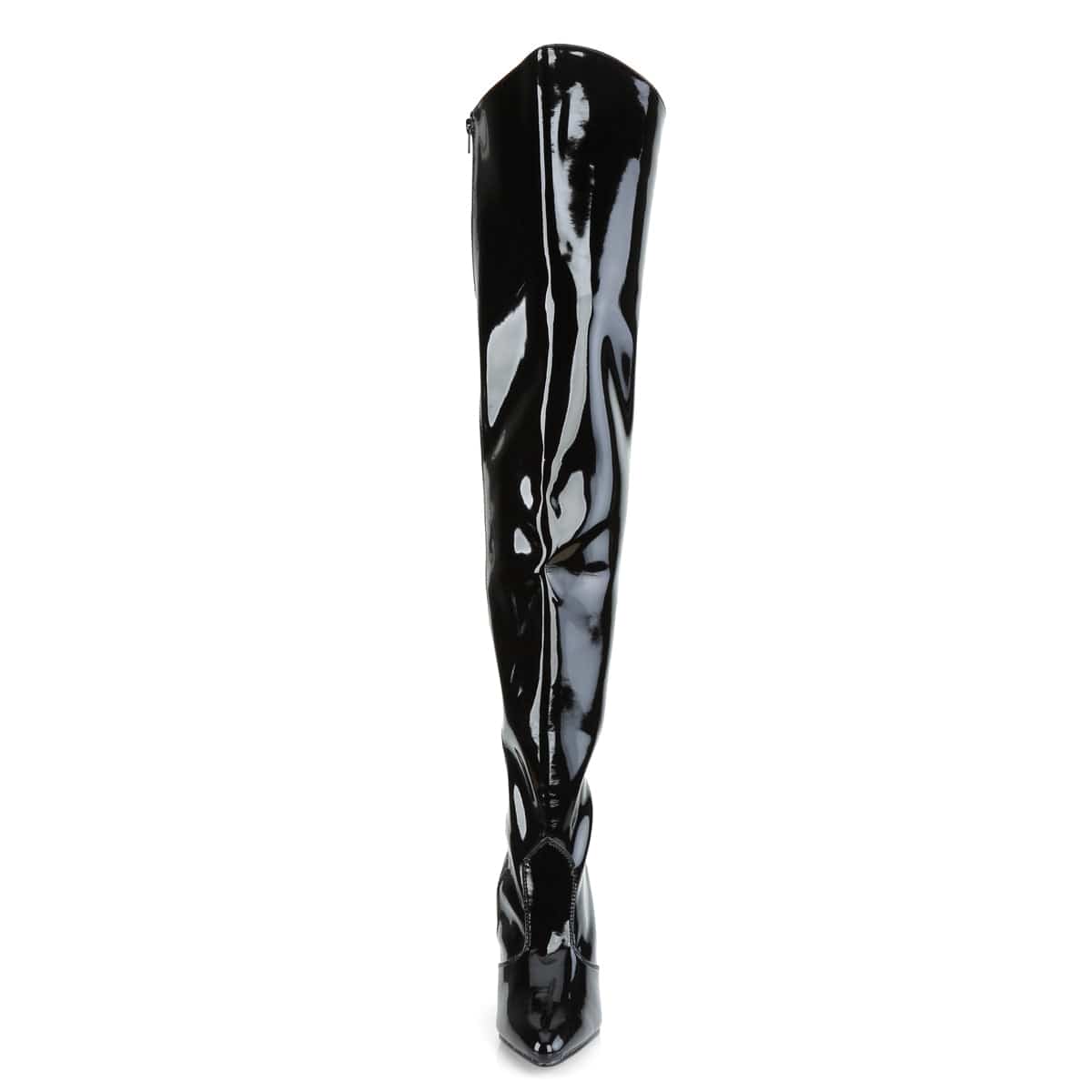 VANITY-3010 Black Patent Thigh Boot Pleaser US Size (Women's): 6