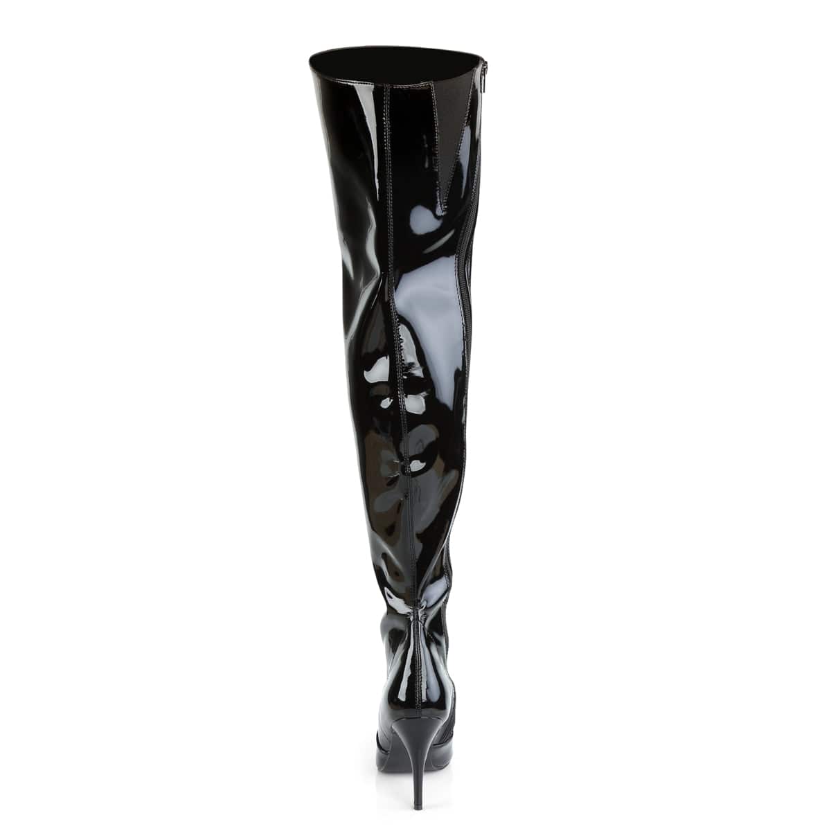 VANITY-3010 Black Patent Thigh Boot Pleaser US Size (Women's): 6