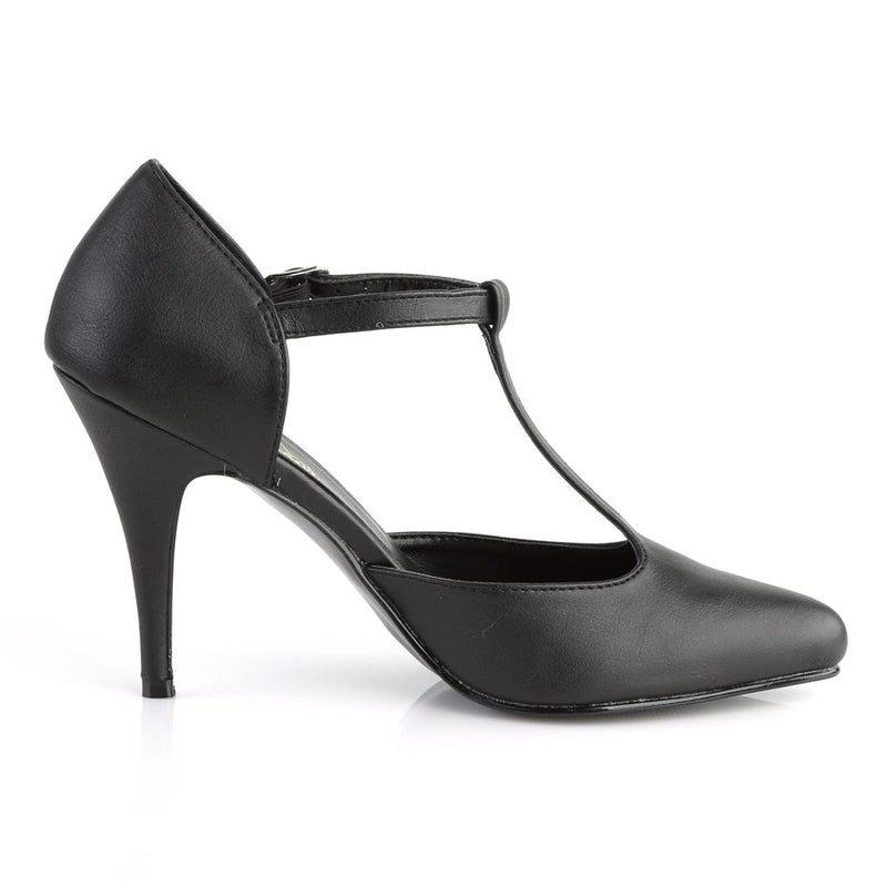 VANITY-415 Black Faux Leather Pump Pleaser US Size (Women's): 5