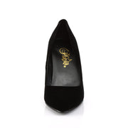 VANITY-420 Black Velvet Pump Pleaser US Size (Women's): 5