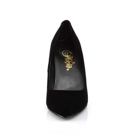 VANITY-420 Black Velvet Pump Pleaser US Size (Women's): 5