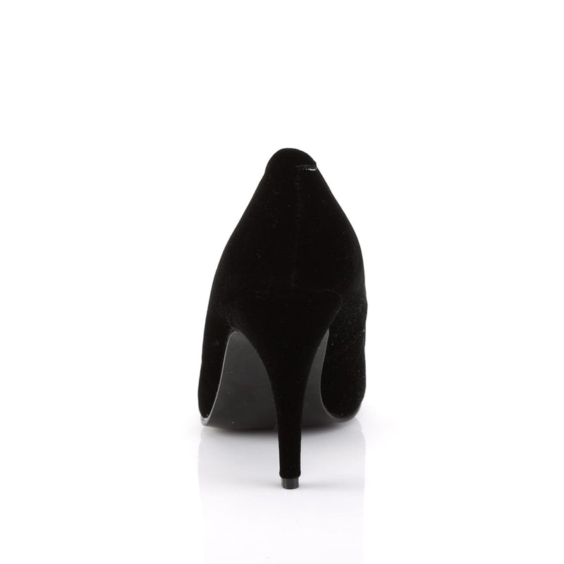 VANITY-420 Black Velvet Pump Pleaser US Size (Women's): 5