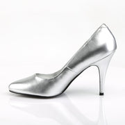 VANITY-420 Silver Faux Leather Pump Pleaser US Size (Women's): 5