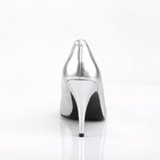 VANITY-420 Silver Faux Leather Pump Pleaser US Size (Women's): 5